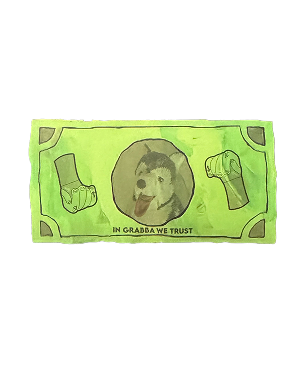 Grabba Dolla Sticker